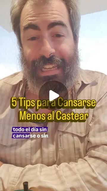 Castear todo el día, sobre todo cuando uno empieza a pescar con mosca, puede dejarnos el brazo agotado.