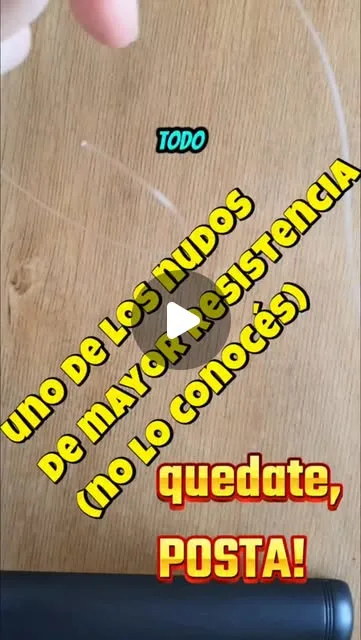 Te muestro un nudo que estoy prácticamente seguro que no conocías.