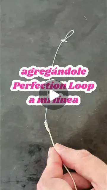 Agrego o repongo (si se estropeó) el loop de mi línea de mosca.