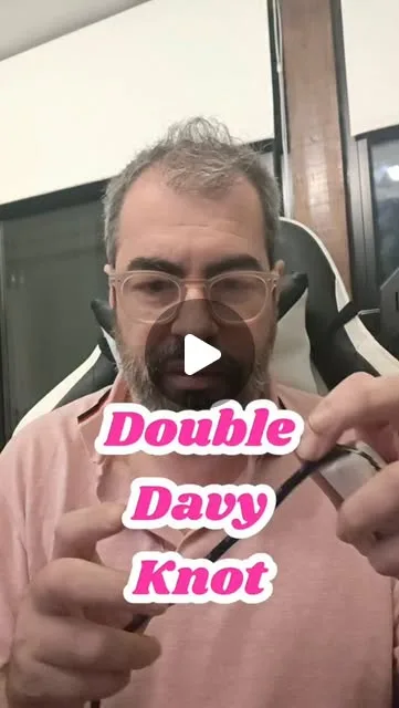 Nudo doble (double) davy knot.