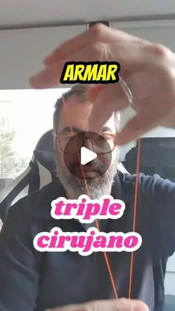 El nudo triple cirujano para fabricar el loop en tu backing y así luego unir backing y línea.